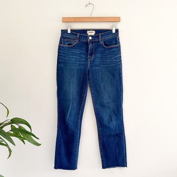 L'Agence Sada High Rise Cropped Slim Jeans in Laguna - Picture 2 of 9